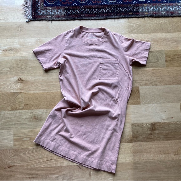 Everlane Cotton Weekend Tee Dress XS EUC in Neutral Pink Beige - Picture 2 of 6